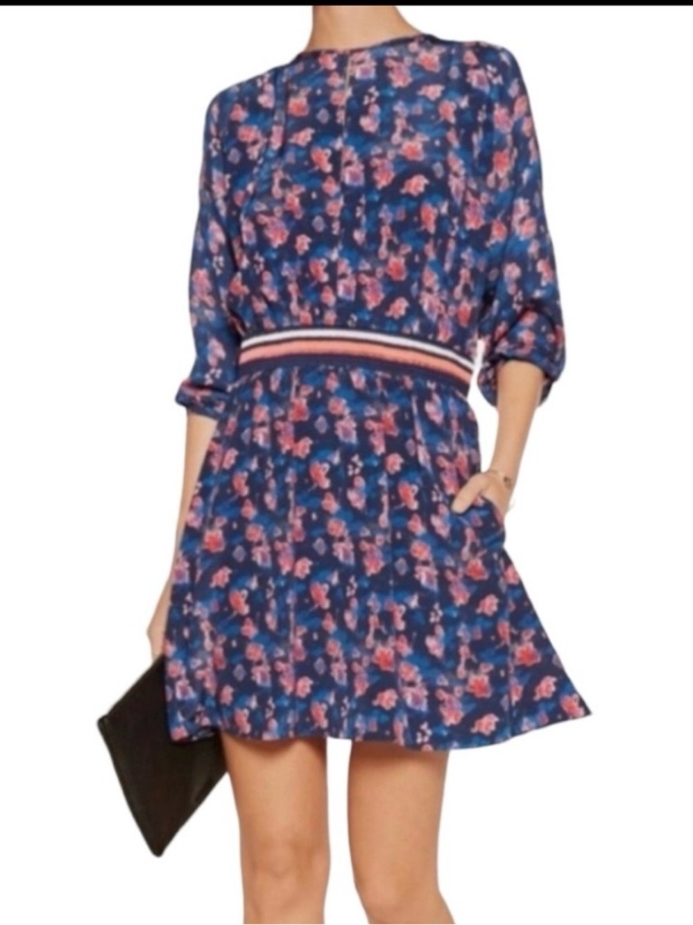 Tanya Taylor Anna Blue Floral Dress Size 2 NWT